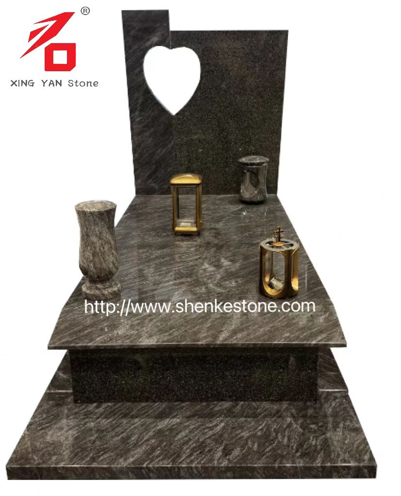 Blue Orion Granite Funeral Monument (dengan vas)