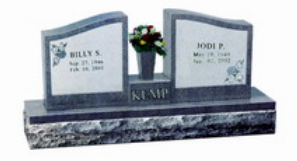 China Xingyan - Double Granite Tombstone (termasuk Dekorasi Bunga)