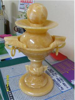 China Xingyan Mihuang Stone Feng Shui Ball Sculpture