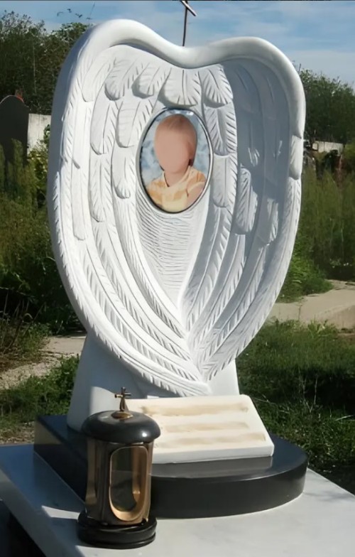 China Xingyan Stone mengukir Malaikat Malaikat Anak Tombstle