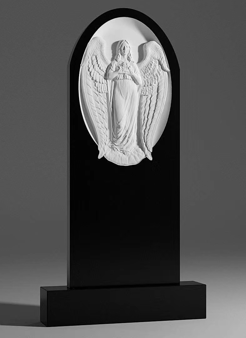 Chinese Xingyan Rusia Gaya Angel Angel Relief Tombed Batu Tomb